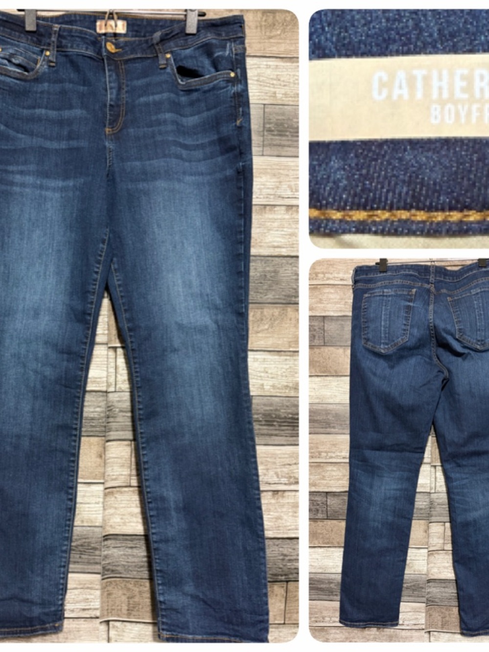 Kut From The Kloth Catherine Boyfriend Jeans Women’s 16 Blue Denim (Inseam 31)